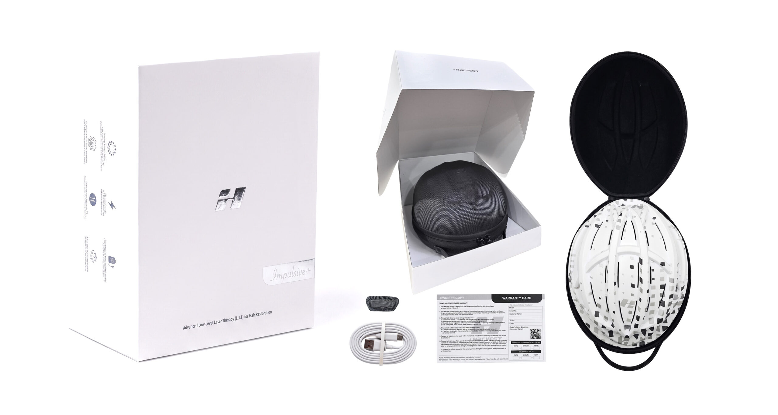 What is inside the iHarvest Smart Laser Helmet box