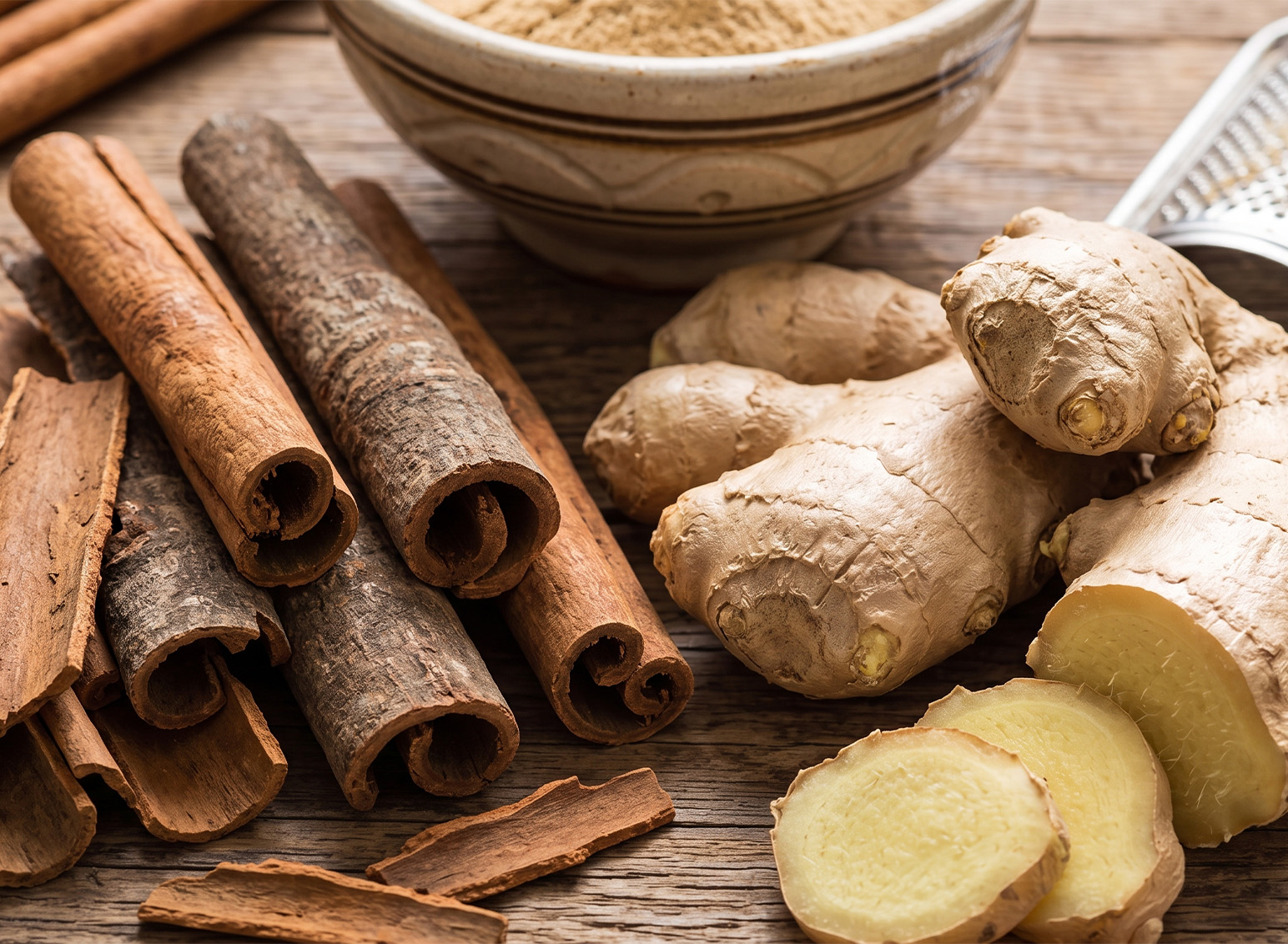 Cinnamomum Cassia Bark and Ginger Root